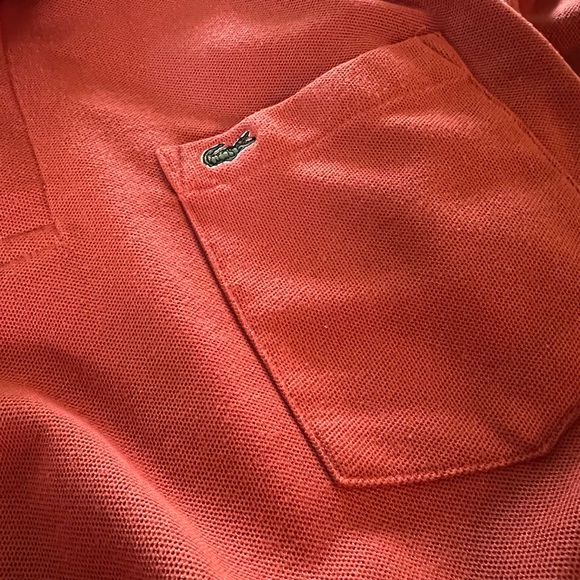Vintage Lacoste Two Button Polo Burnt Orange - Picture 3 of 10